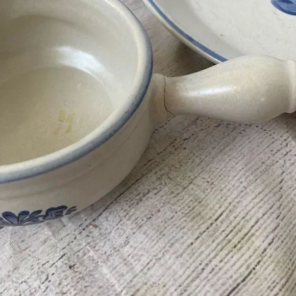 Vintage serve wear platter 2 dipping bowls and onion soup bowl - Picture 5 of 15